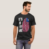 指紋DNAバイオメトリックフラグリリア Tシャツ (正面フル)