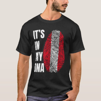 指紋DNAバイオメトリックペルー国旗ペルー Tシャツ