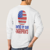 指統一された跡で Tシャツ (裏面)