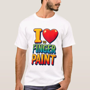 指絵を描のファン – 鮮やかクリエイティブ式 Tシャツ