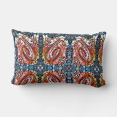 指絵を描の – 囲み ランバークッション (裏面)