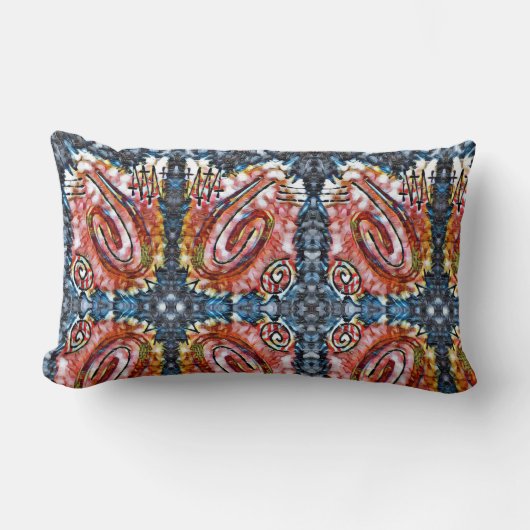 指絵を描の – 囲み ランバークッション (正面)