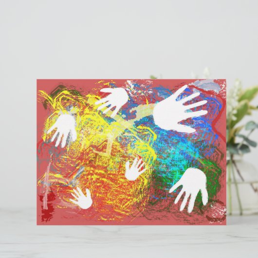 指絵を描擦り紙 (スタンド正面)