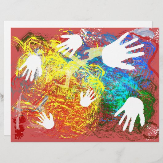 指絵を描擦り紙 (正面/裏面)