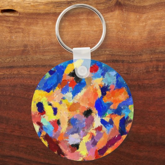 指絵を描染め元の芸術絵を描の キーホルダー (正面)