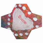 指絵を描白ハート数々の色 サッカーボール (フラット)