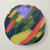 指絵画枕 ラウンドクッション (正面)