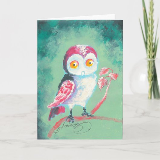 指色彩の鮮やか型Art Greeting Card カード (正面)