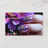 指芸術的爪マニキュアネイルアーティスト 名刺 (正面)