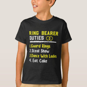 指輪おもしろい持参人職務言葉結婚芸術 Tシャツ