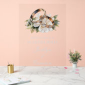 指輪のスペイン式結婚式サイン アクリルサイン (ウェディング)