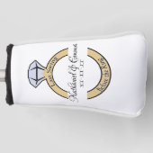 指輪の前に最後のスイング、独身最後のパーティー ゴルフヘッドカバー (正面)