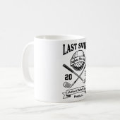 指輪の前のラストスイングTシャツ 冗談ゴルフ コーヒーマグカップ (正面左)