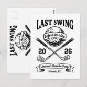 指輪の前のラストスイングTシャツ 冗談ゴルフ ポストカード (正面/裏面)