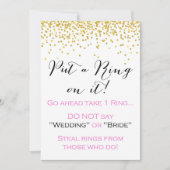 指輪を買って 5x7" サイン 招待状 (正面)