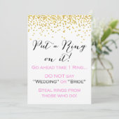 指輪を買って 5x7" サイン 招待状 (スタンド正面)