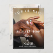 指輪結婚を持った夫婦の手 ポストカード (正面/裏面)