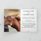 指輪結婚付き夫婦の手 シーズンカード (内部)