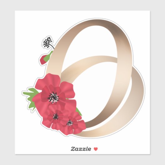 指輪結婚，指輪，金ゴールド，愛，ヴィンテージ，レトロ シール (シート)