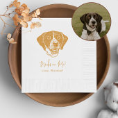 指針犬パーソナライズされたが私に飲む 縁ありカクテルナプキン