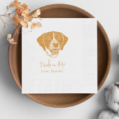 指針犬パーソナライズされたが私に飲む 縁ありカクテルナプキン