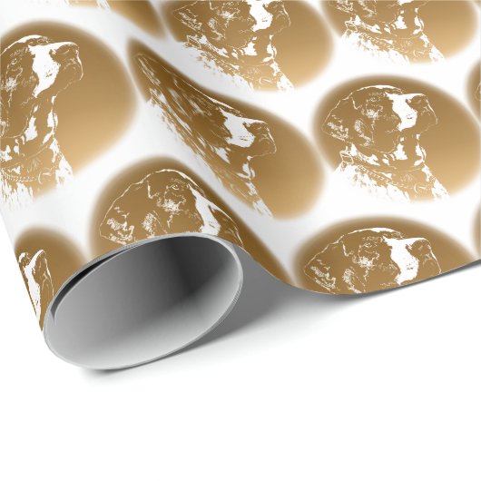 指針犬ラッピング紙スポーツの犬ギフト紙 ラッピングペーパー (ロールコーナー)