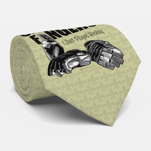 指（ホッケー）のネクタイの匂いを嗅ぐ ネクタイ (ロール)