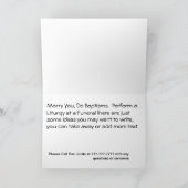 按手大臣カパーソナライズされたード カード (内部)