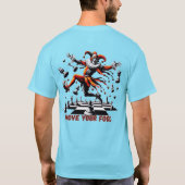 挑戦してバカを動かす Tシャツ (裏面)