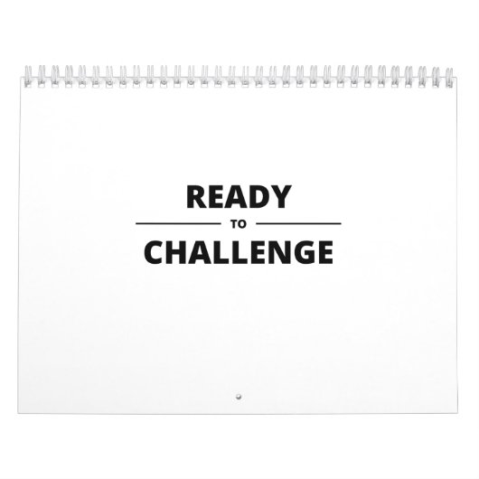 挑戦する用意がある カレンダー (カバー)