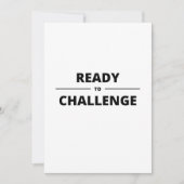 挑戦する用意がある 招待状 (正面)