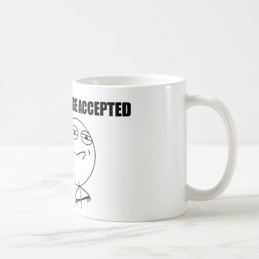 挑戦によって受け入れられるマグ コーヒーマグカップ (右)