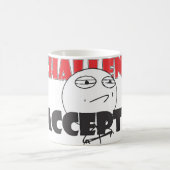 挑戦によって受け入れられるマグ! コーヒーマグカップ (中央)
