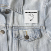 挑戦によって受け入れられる正方形Pin 缶バッジ (インサイチュ)