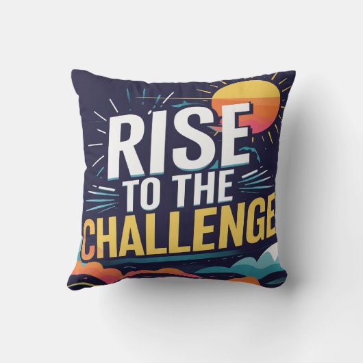 挑戦に乗り出す クッション (裏面)