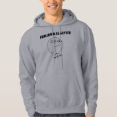 挑戦は激怒の顔の漫画のミームを受け入れました パーカ (正面)