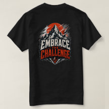 挑戦を受け入れろ マウンテングラフィックTシャツ