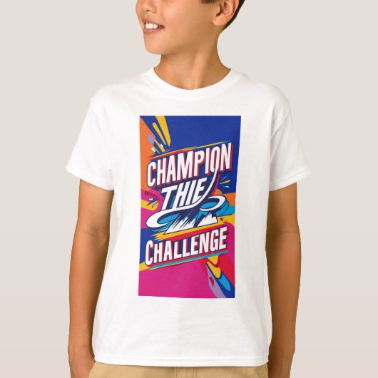 挑戦を支持する Tシャツ (正面)