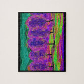 挑戦ジグソーパズルを静める紫色の木 ジグソーパズル (縦)