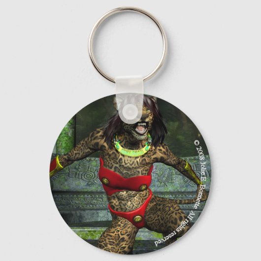 挑戦円キーチェーン キーホルダー (正面)