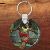 挑戦円キーチェーン キーホルダー (正面)