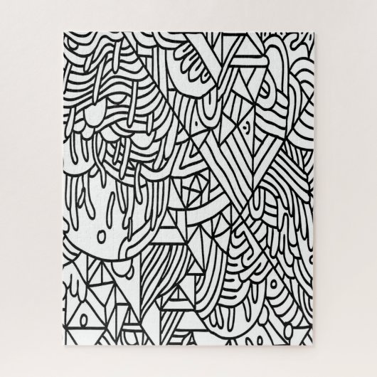 挑戦的で大人の抽象芸術 ジグソーパズル (縦)