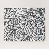 挑戦的で大人の抽象芸術 ジグソーパズル (横)