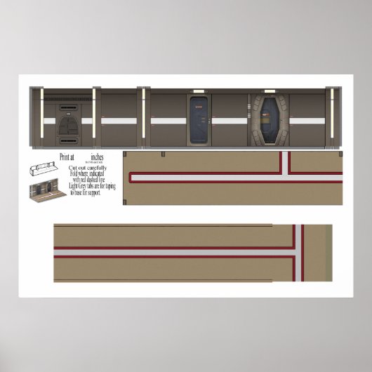 挑戦的なコリドージオラマ背景 ポスター (正面)