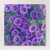 挑戦的なミニパープルペチュニア ジグソーパズル (横)