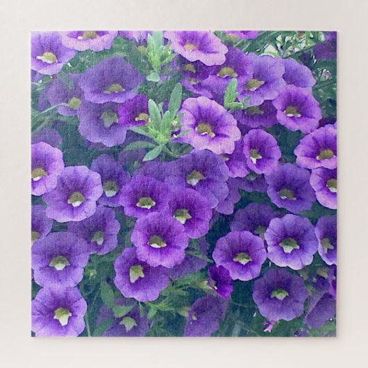 挑戦的なミニパープルペチュニア ジグソーパズル (縦)