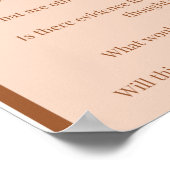 挑戦的な否定的な考えCBTセラピーポスター ポスター (角)