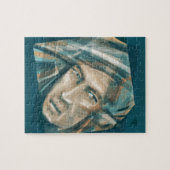 挑戦的な緑の小妖精や小人 ジグソーパズル (横)