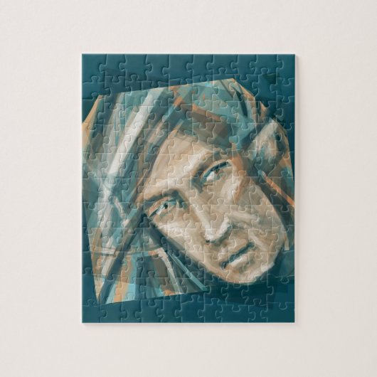 挑戦的な緑の小妖精や小人 ジグソーパズル (縦)