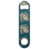 挑戦的な緑の小妖精や小人 スピード栓抜き (正面)